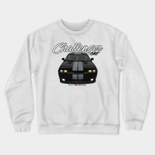 Challenger SRT8 Black white stripe by pjesusart Crewneck Sweatshirt